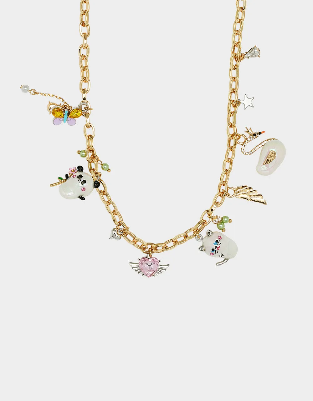 PEARL CRITTERS CHARM FRONTAL NECKLACE MULTI sold by Betsey Johnson product image thumbnail 2