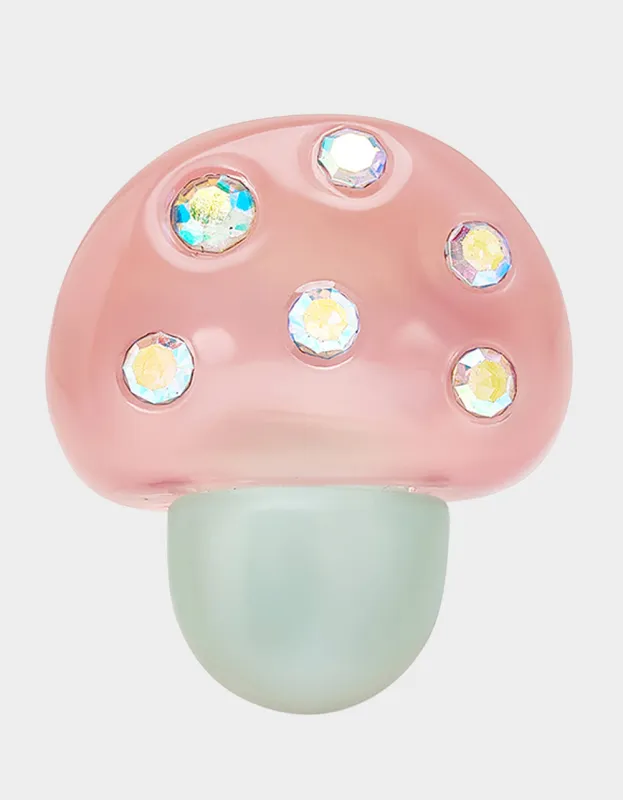 HOP TO IT MUSHROOM STRETCH RING PINK sold by Betsey Johnson