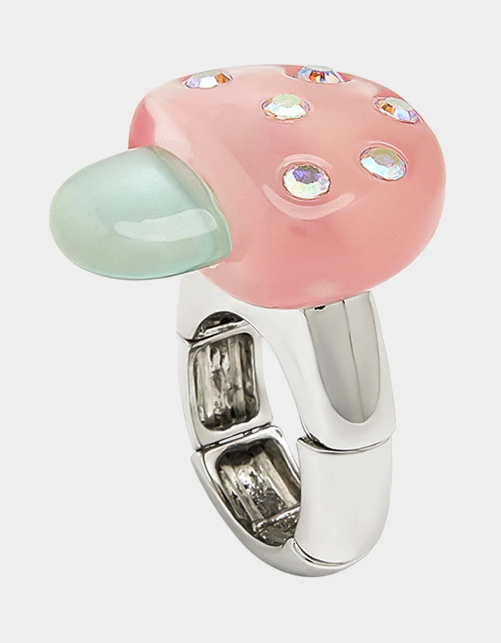 HOP TO IT MUSHROOM STRETCH RING PINK sold by Betsey Johnson product image thumbnail 2