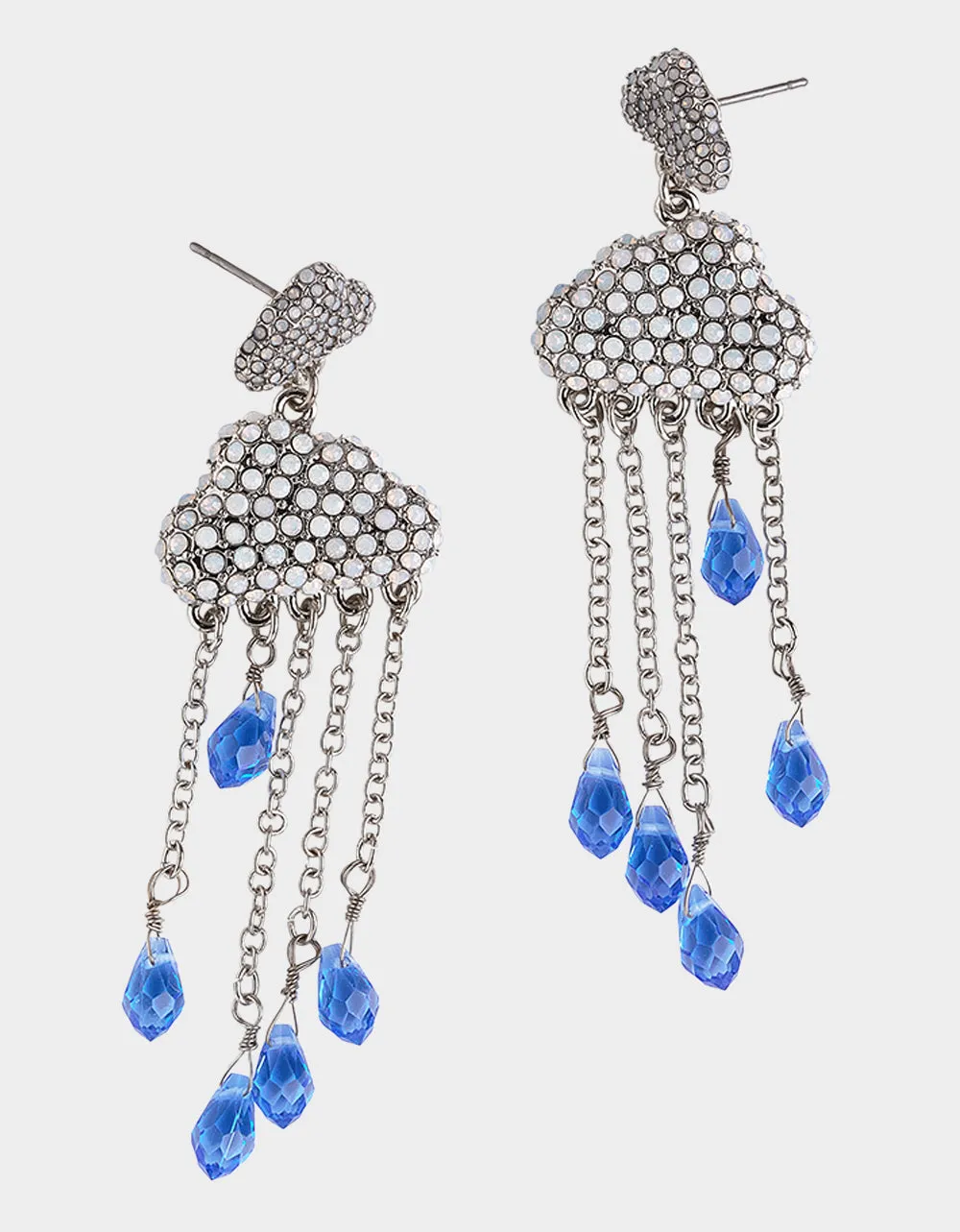 HOP TO IT CLOUD CHANDELIER EARRINGS BLUE sold by Betsey Johnson product image thumbnail 2