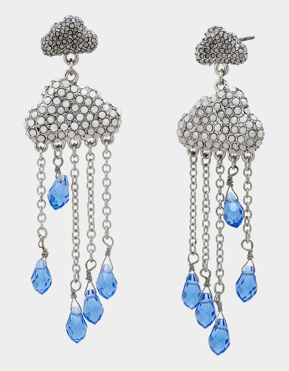 HOP TO IT CLOUD CHANDELIER EARRINGS BLUE sold by Betsey Johnson