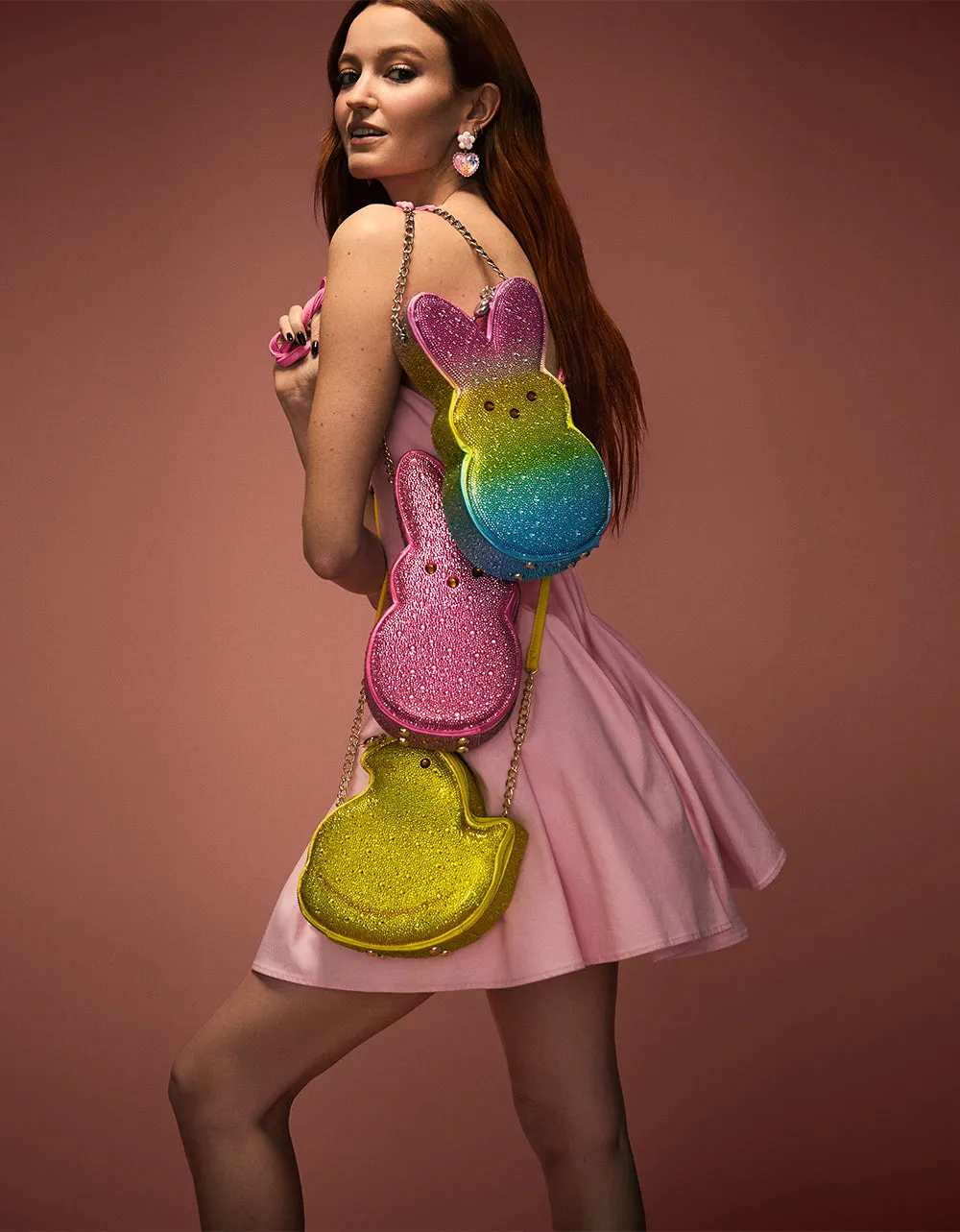 HOP TO IT FLOWER HEART DROP EARRINGS MULTI sold by Betsey Johnson product image thumbnail 4