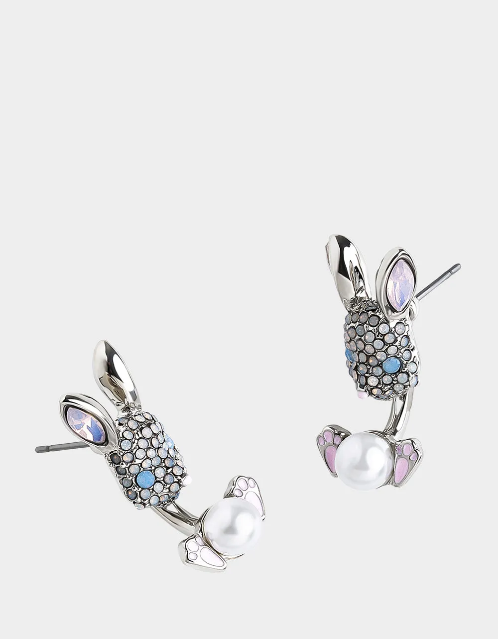HOP TO IT BUNNY BARBELL EARRINGS PINK sold by Betsey Johnson product image thumbnail 2