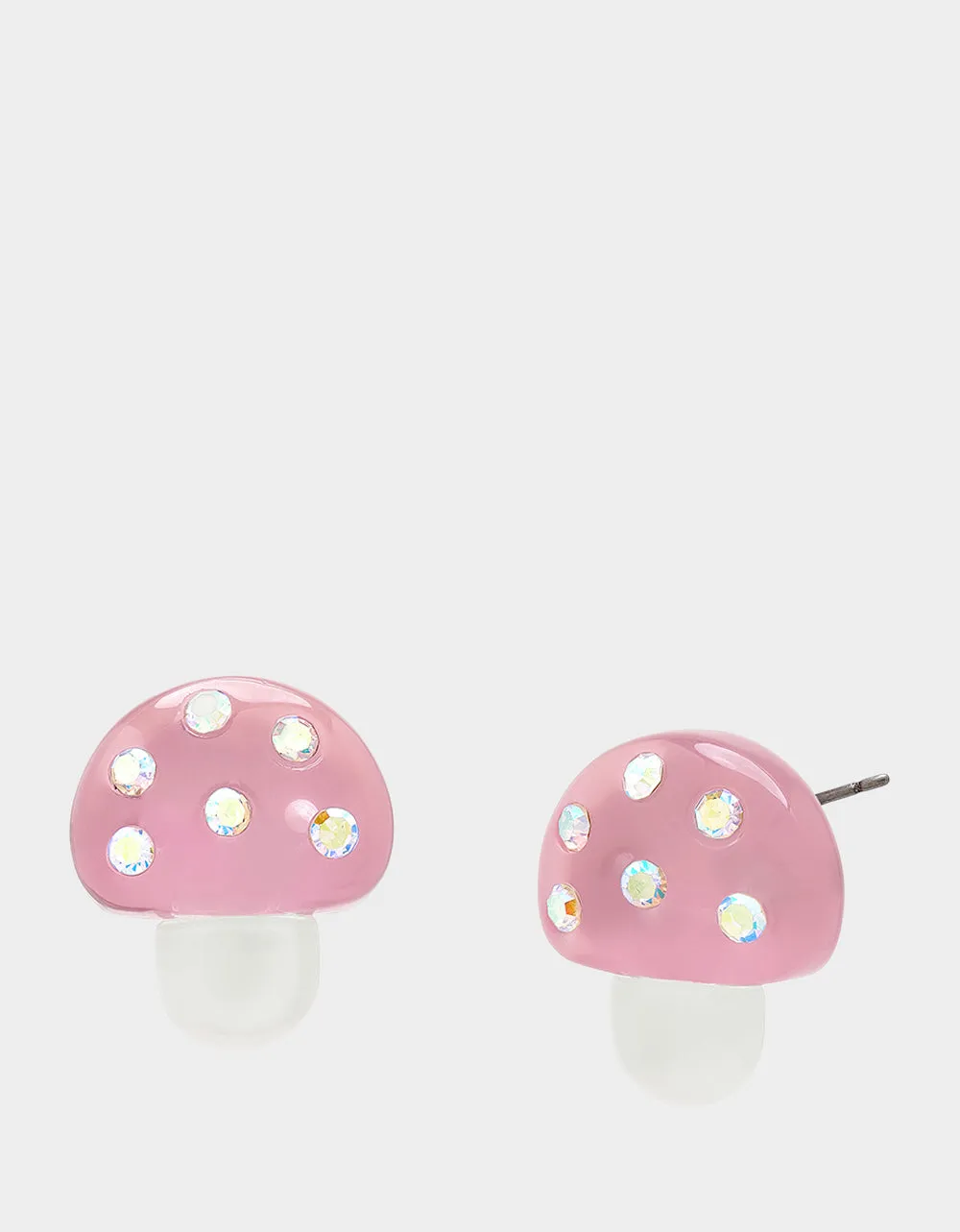 HOP TO IT MUSHROOM STUDS PINK sold by Betsey Johnson