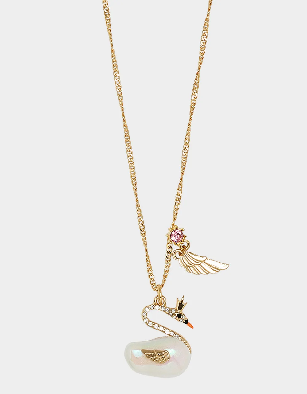 PEARL CRITTERS SWAN PEARL PENDANT CRYSTAL sold by Betsey Johnson product image thumbnail 2
