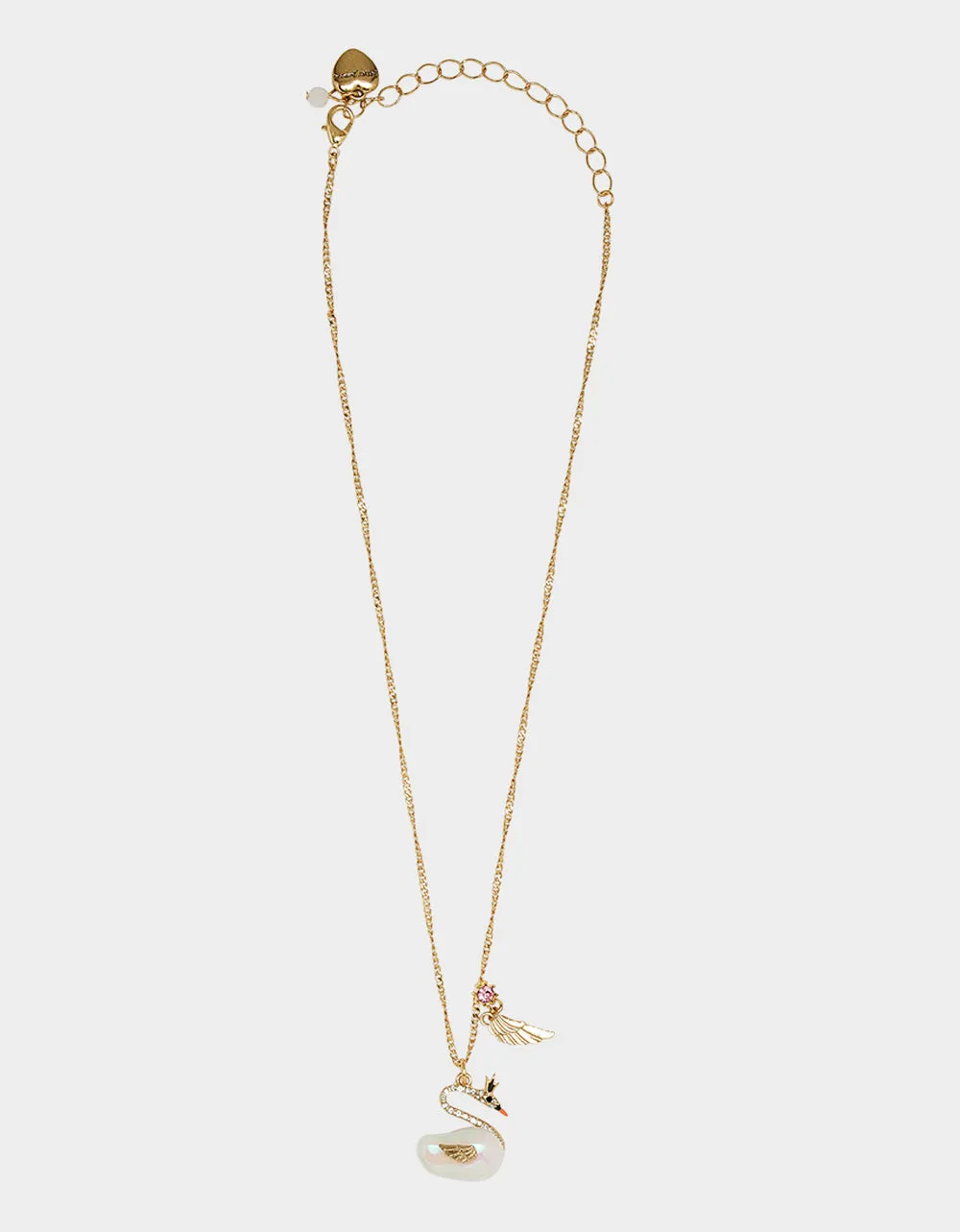 PEARL CRITTERS SWAN PEARL PENDANT CRYSTAL sold by Betsey Johnson