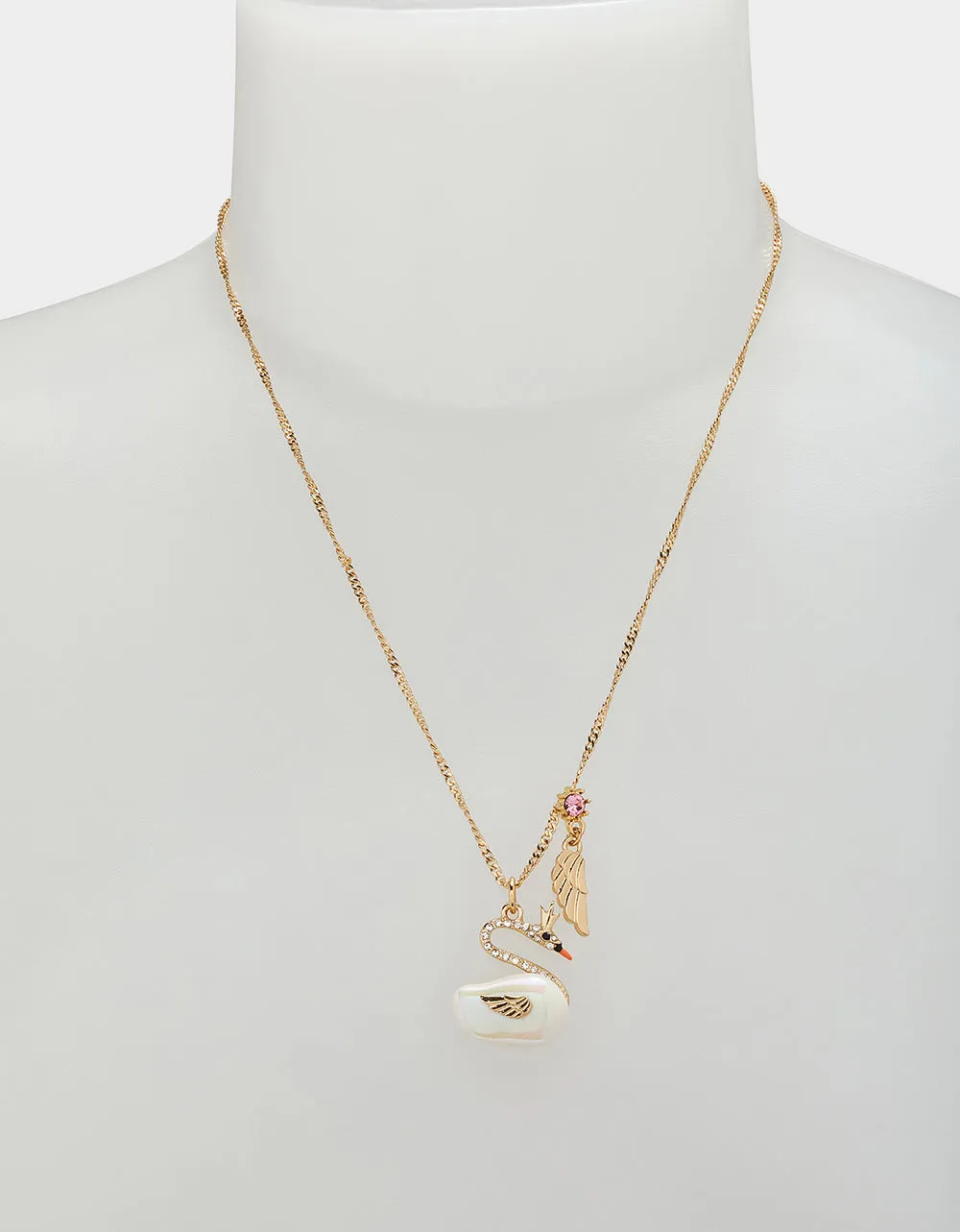 PEARL CRITTERS SWAN PEARL PENDANT CRYSTAL sold by Betsey Johnson product image thumbnail 3