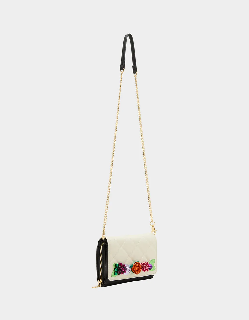 LOVELY BUNCH WALLET ON CHAIN BLACK WHITE sold by Betsey Johnson product image thumbnail 2