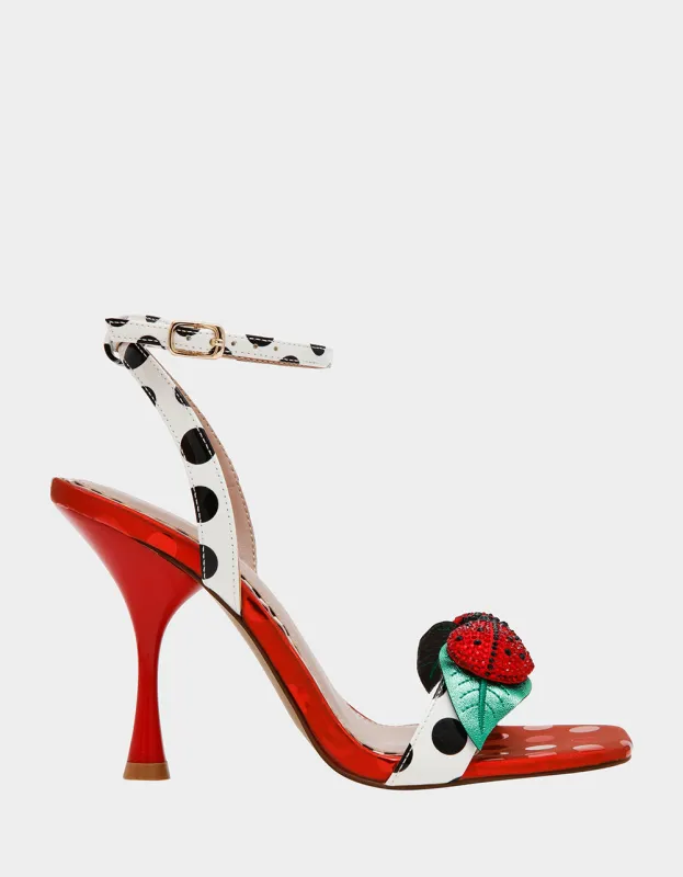 LOLLA RED WHITE MULTI made by Betsey Johnson