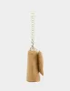 BOW STRAW TOP ZIP NATURAL sold by Betsey Johnson