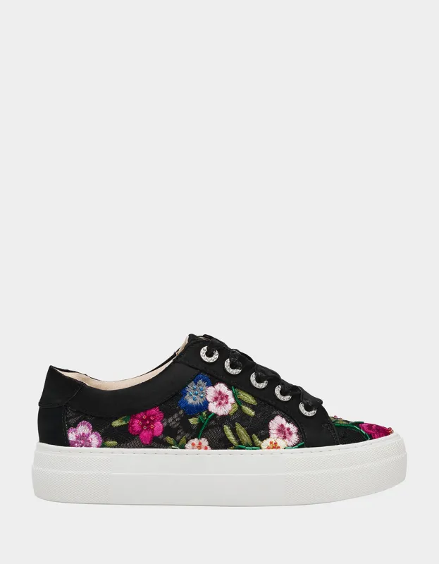 JAYLA BLACK MULTI FLORAL sold by Betsey Johnson