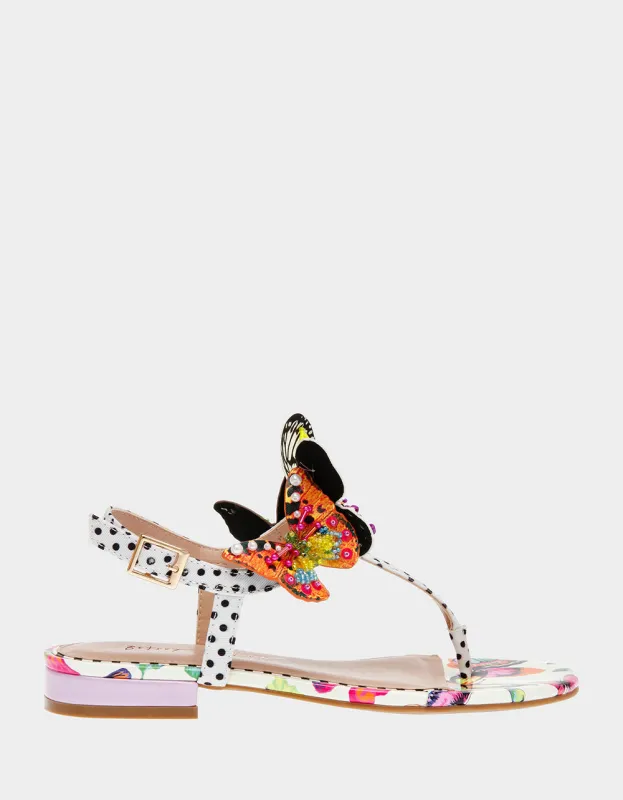 DACIE WHITE MULTI | RE:LUV sold by Betsey Johnson