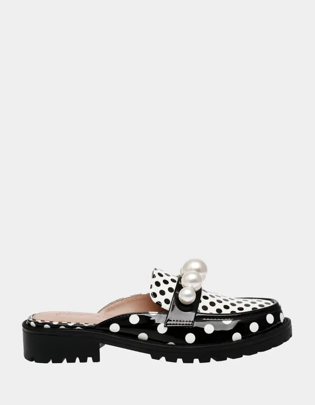 NORAH BLACK POLKA DOT sold by Betsey Johnson