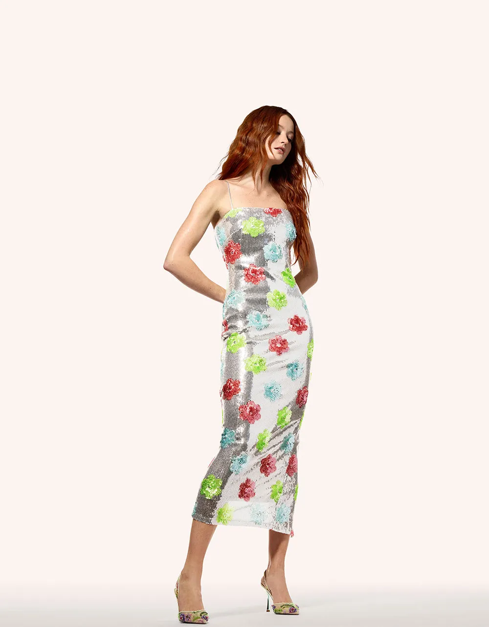 SASSY SEQUIN DRESS SILVER MULTI sold by Betsey Johnson product image thumbnail 3