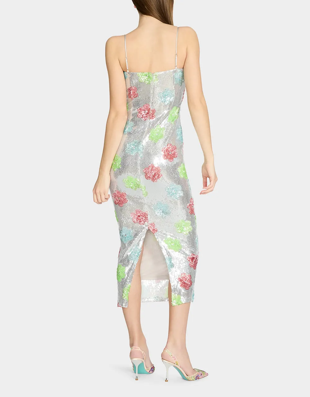 SASSY SEQUIN DRESS SILVER MULTI sold by Betsey Johnson product image thumbnail 5