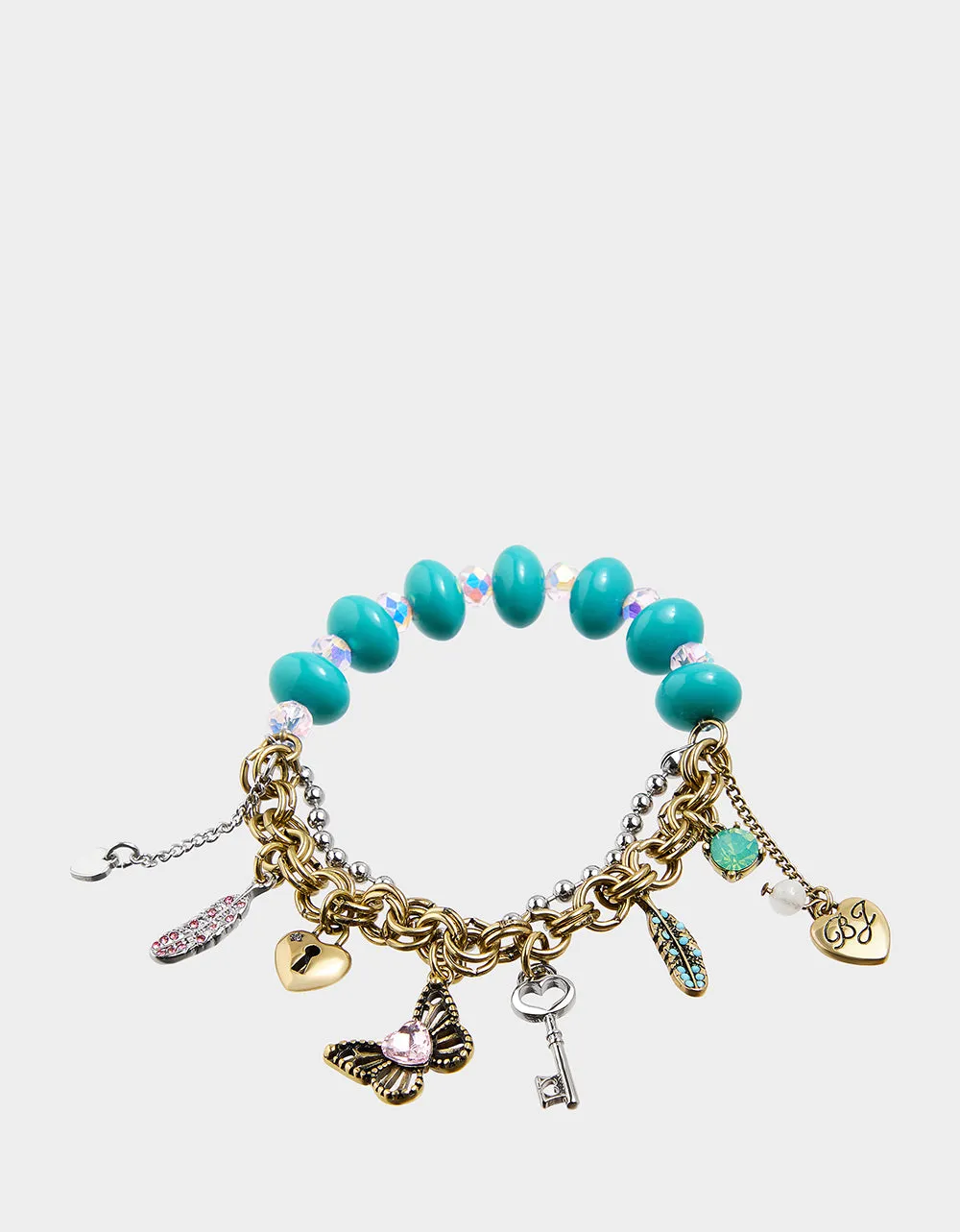 BOHO BUTTERFLY STRETCH BRACELET TURQUOISE sold by Betsey Johnson product image thumbnail 4