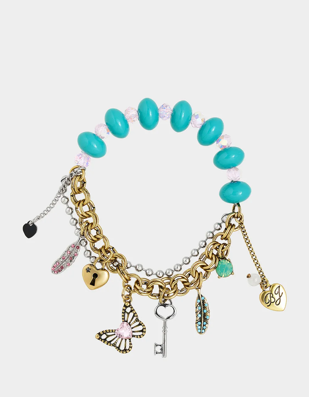 BOHO BUTTERFLY STRETCH BRACELET TURQUOISE sold by Betsey Johnson