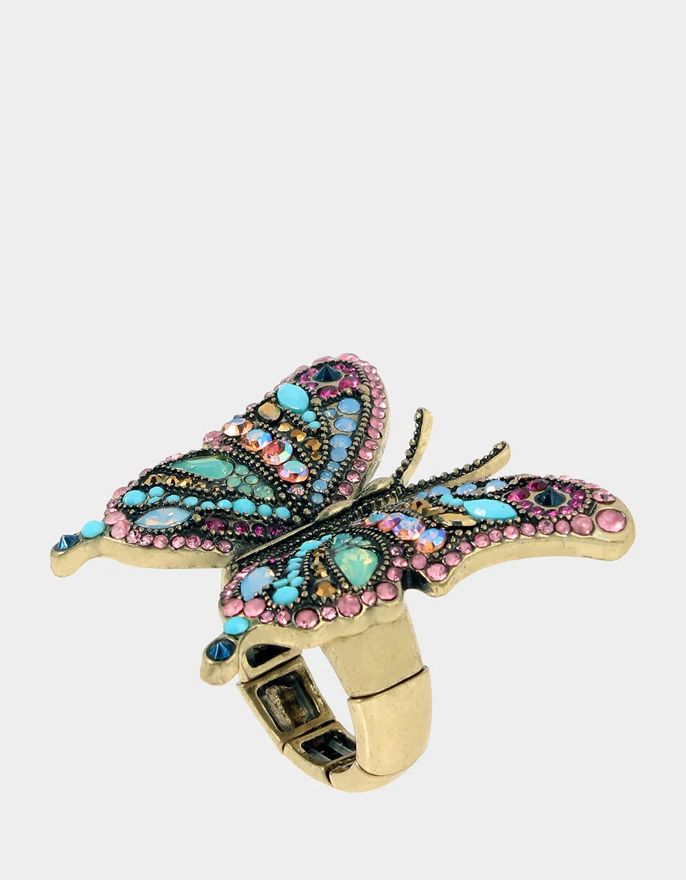 BOHO BUTTERFLY STONE BUTTERFLY STRETCH RING MULTI sold by Betsey Johnson product image thumbnail 3