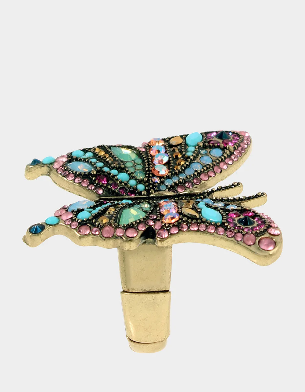 BOHO BUTTERFLY STONE BUTTERFLY STRETCH RING MULTI sold by Betsey Johnson product image thumbnail 4