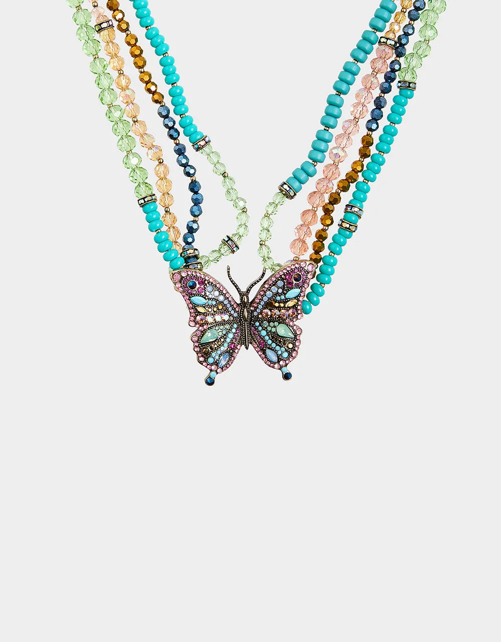 BOHO BUTTERFLY BEAD PENDANT MULTI sold by Betsey Johnson product image thumbnail 2