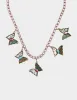 BOHO BUTTERFLY TENNIS FRONTAL NECKLACE MULTI sold by Betsey Johnson