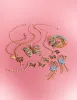 BOHO BUTTERFLY TENNIS FRONTAL NECKLACE MULTI sold by Betsey Johnson