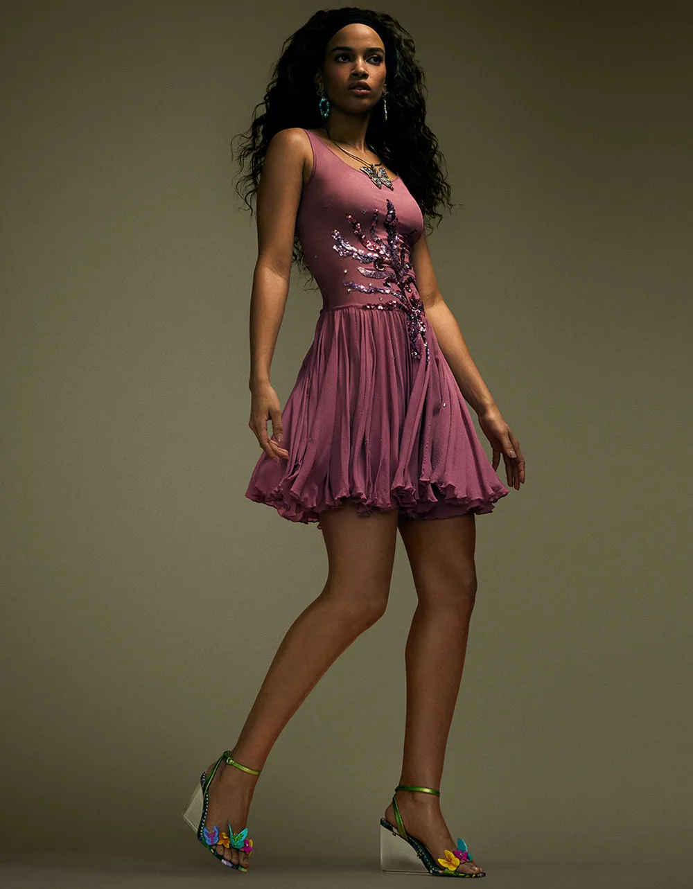 BOHO BUTTERFLY GYPSY HOOP EARRINGS MULTI sold by Betsey Johnson product image thumbnail 2