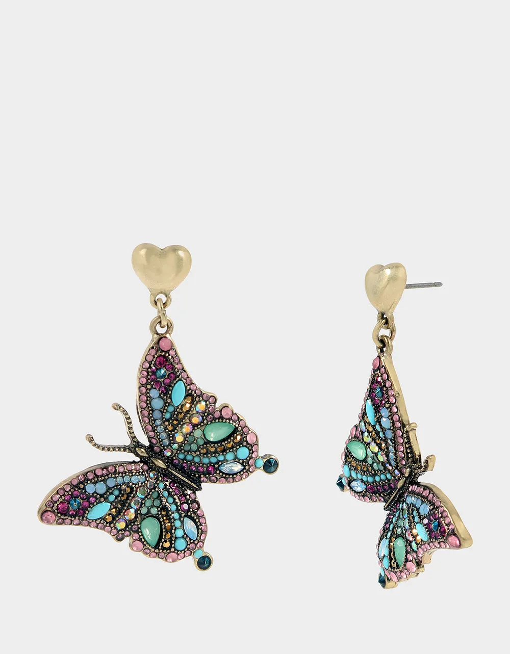 BOHO BUTTERFLY DROP EARRINGS MULTI sold by Betsey Johnson product image thumbnail 2