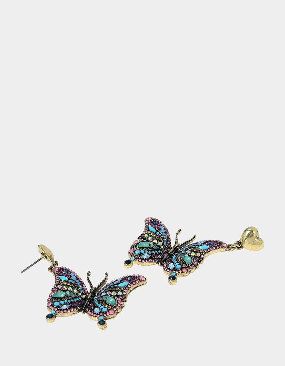 BOHO BUTTERFLY DROP EARRINGS MULTI sold by Betsey Johnson product image thumbnail 3