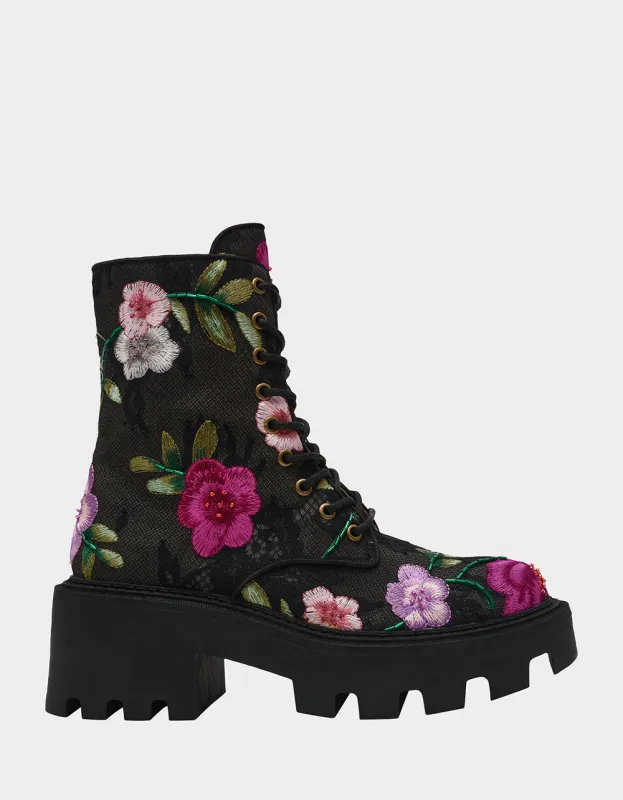POLLI BLACK FLORAL MULTI sold by Betsey Johnson