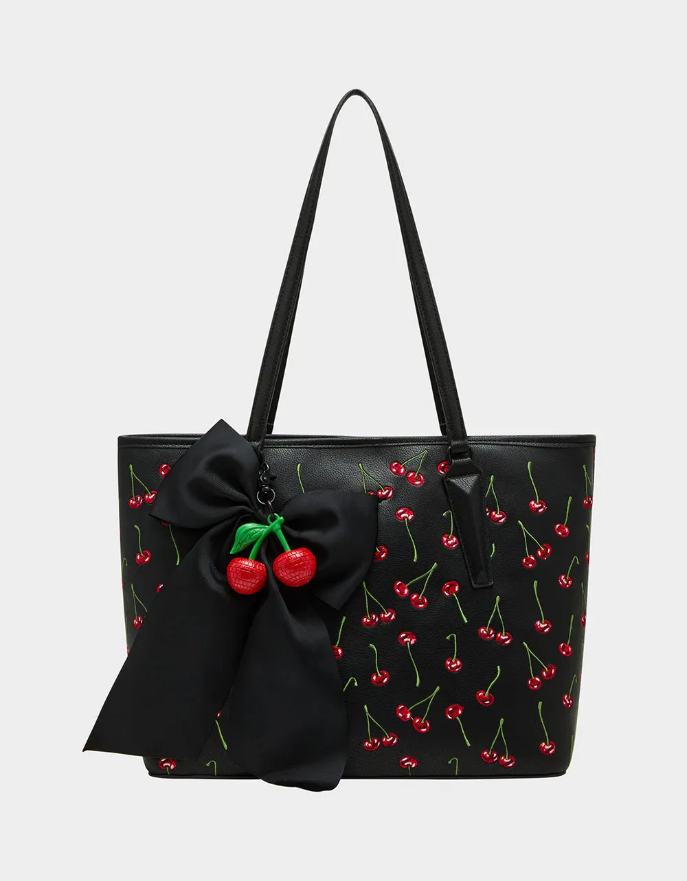 CHERRY BEST TOTE BLACK sold by Betsey Johnson