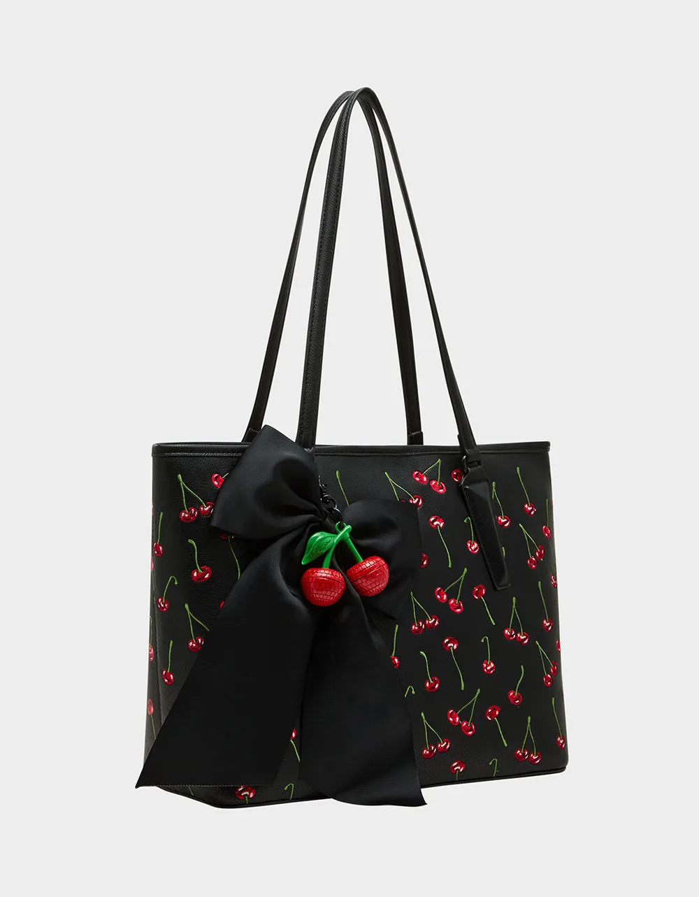 CHERRY BEST TOTE BLACK sold by Betsey Johnson product image thumbnail 2
