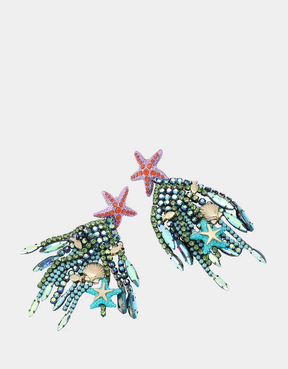 MERMAID JEWELS STARFISH BEAD DROP EARRINGS MULTI sold by Betsey Johnson product image thumbnail 2