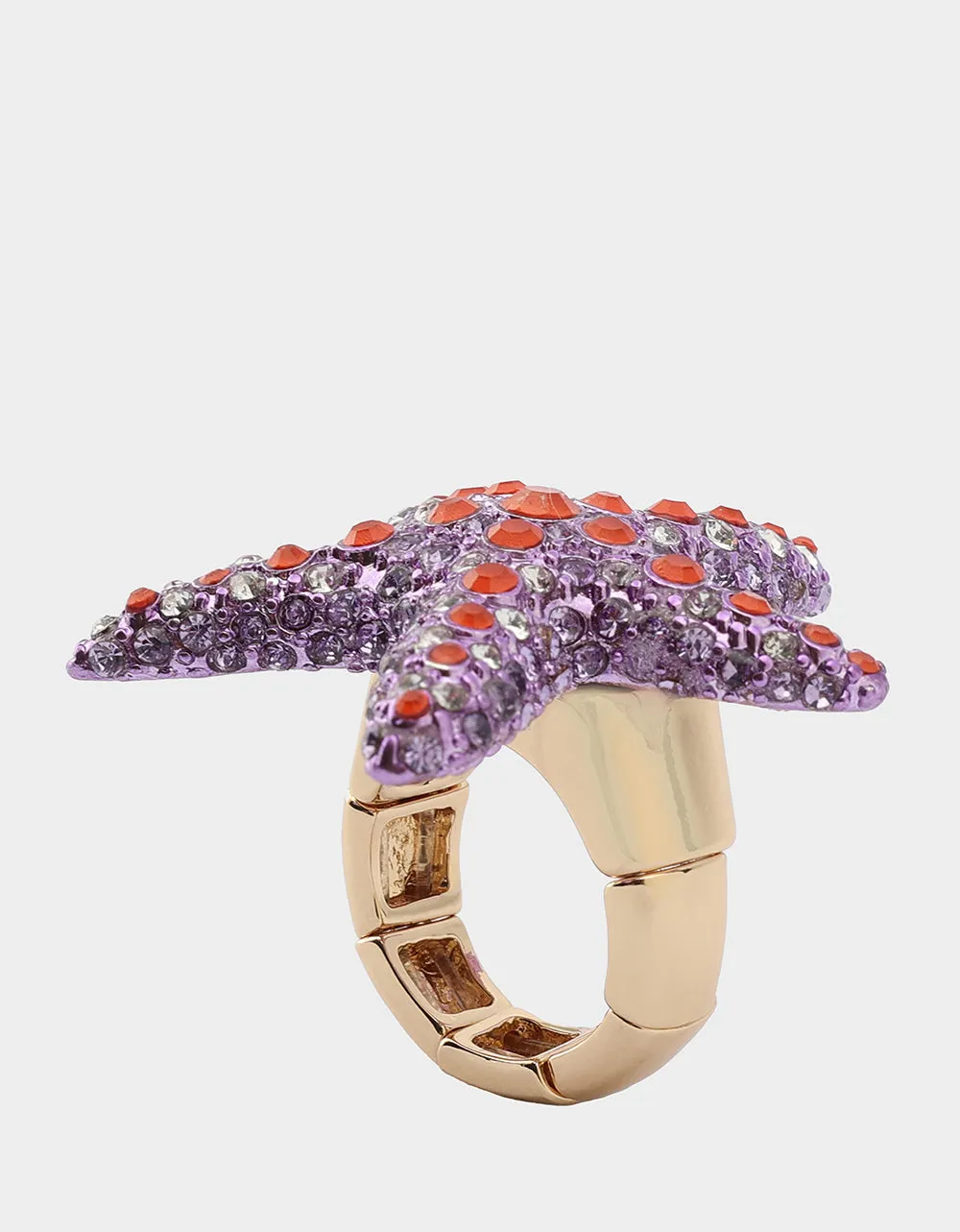 MERMAID JEWELS STARFISH STRETCH RING PURPLE sold by Betsey Johnson product image thumbnail 4
