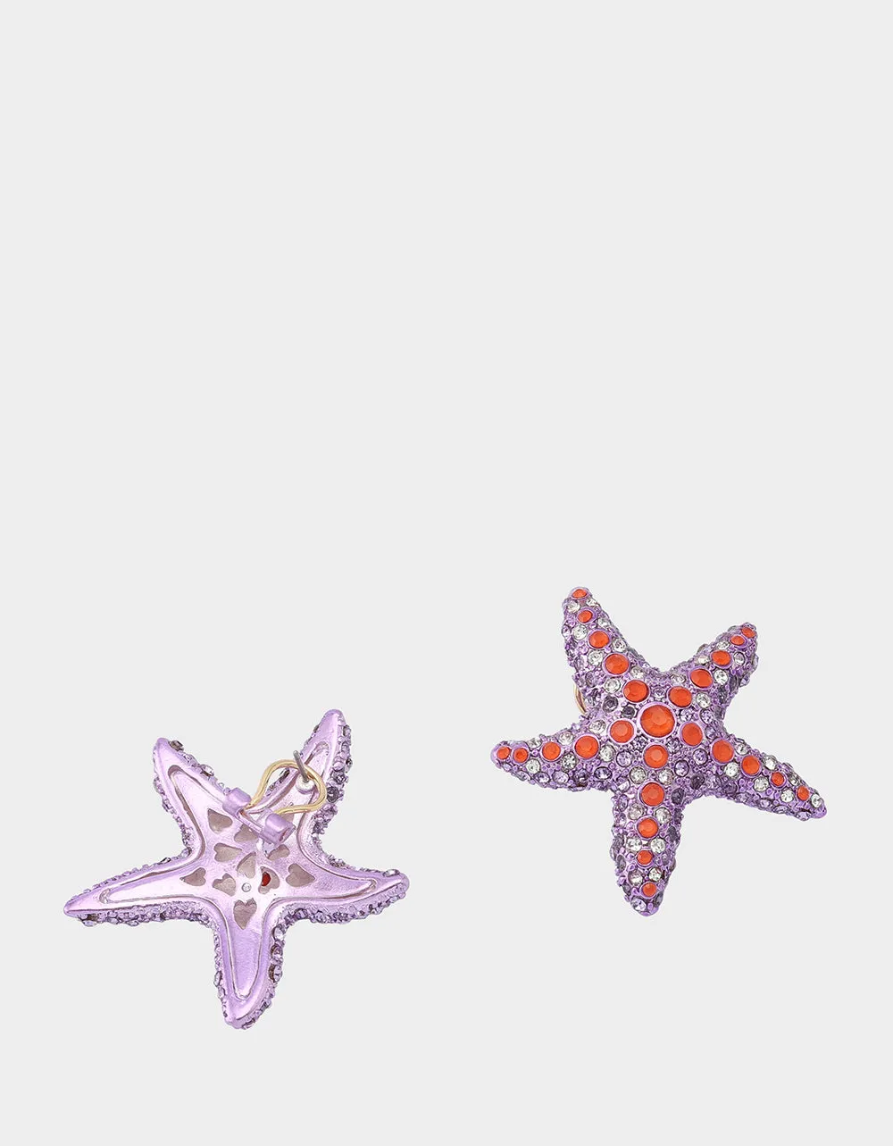 MERMAID JEWELS STARFISH STUDS PURPLE sold by Betsey Johnson product image thumbnail 2