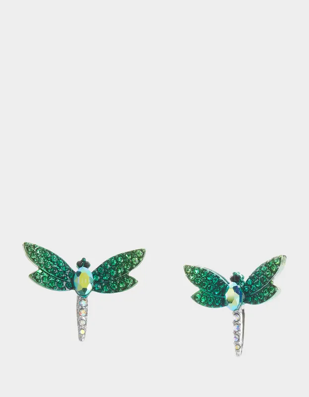 GARDEN GLAM DRAGONFLY STUDS BLUE sold by Betsey Johnson