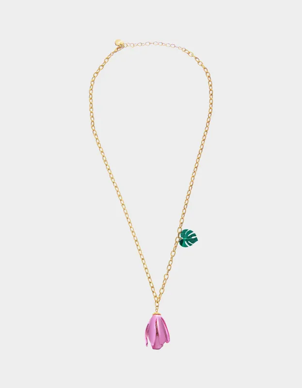 GARDEN GLAM TULIP PENDANT PINK sold by Betsey Johnson