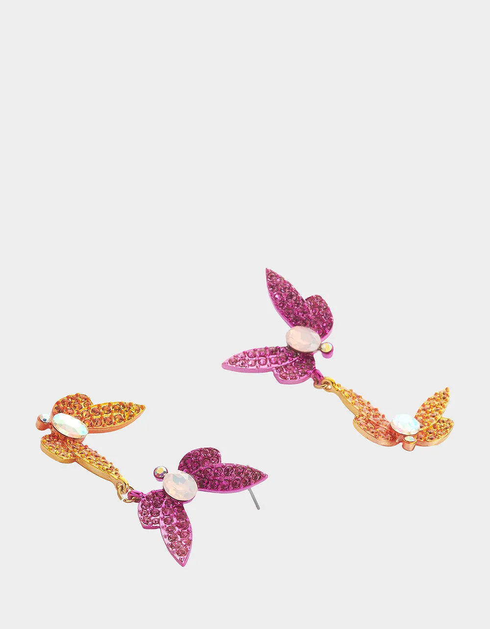 GARDEN GLAM DRAGONFLY DOUBLE DROP EARRINGS MULTI sold by Betsey Johnson product image thumbnail 2