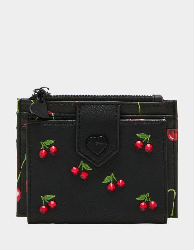 CHERRY SWEET BIFOLD WALLET sold by Betsey Johnson