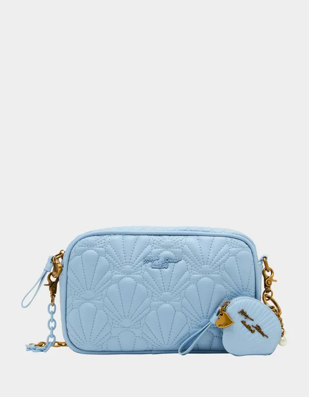 FOR SHORE SOFT CAMERA CROSSBODY BLUE sold by Betsey Johnson