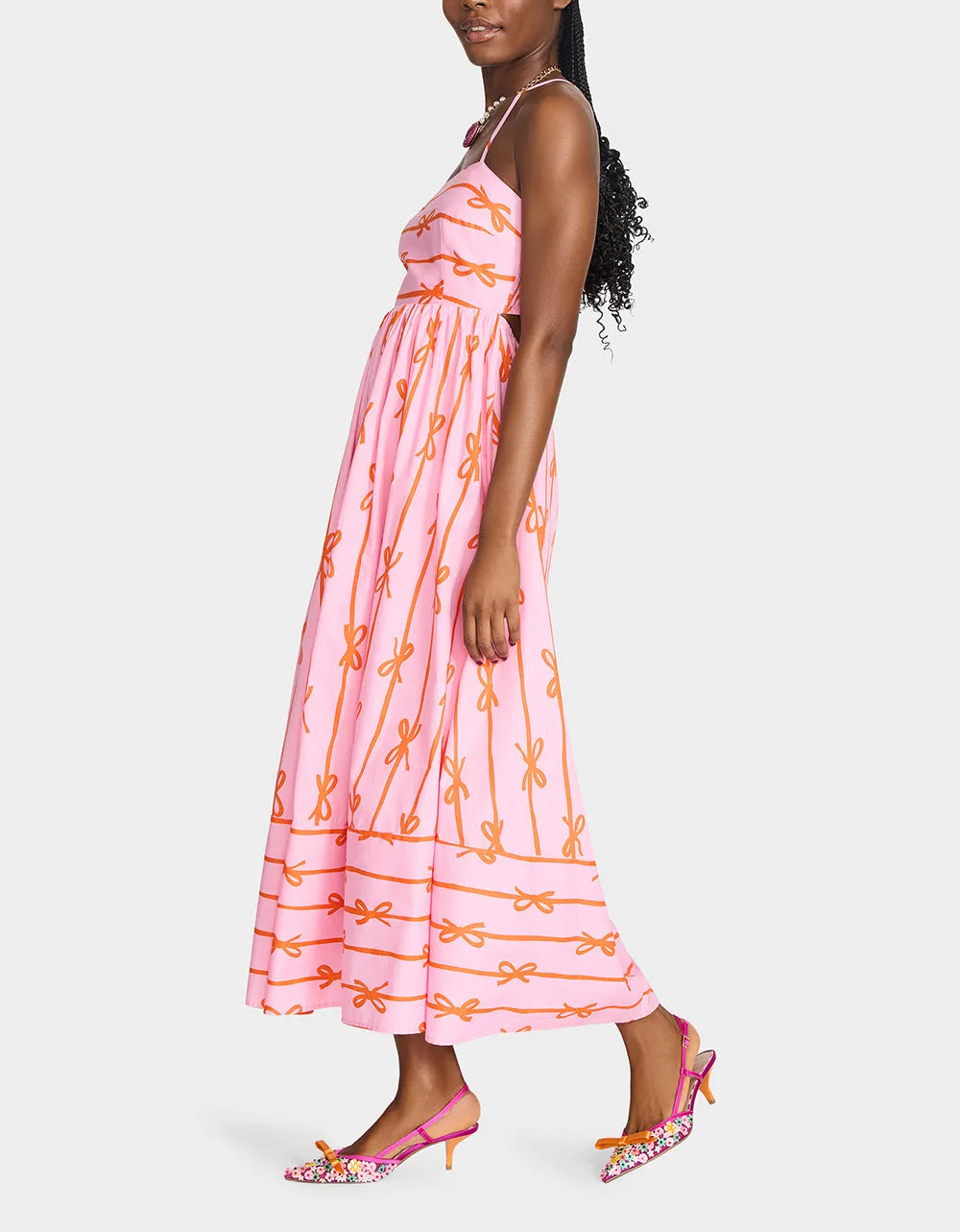 JORDY MAXI DRESS PINK MULTI sold by Betsey Johnson product image thumbnail 5