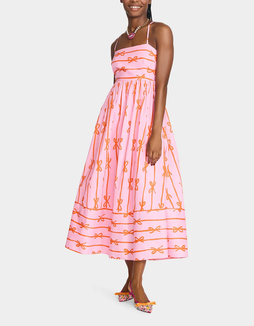 JORDY MAXI DRESS PINK MULTI sold by Betsey Johnson product image thumbnail 4