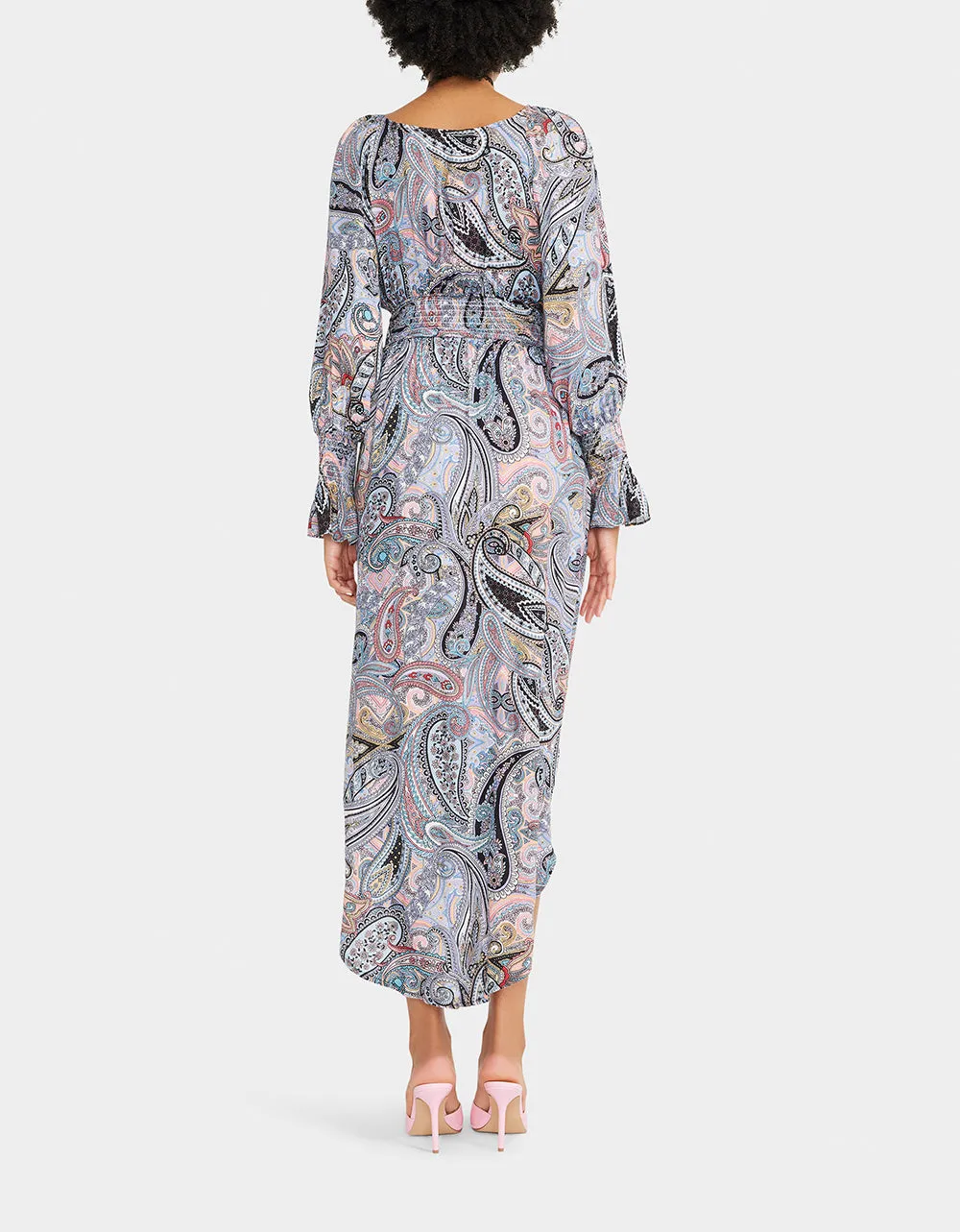 LET IT FLOW MIDI DRESS BLUE sold by Betsey Johnson product image thumbnail 2