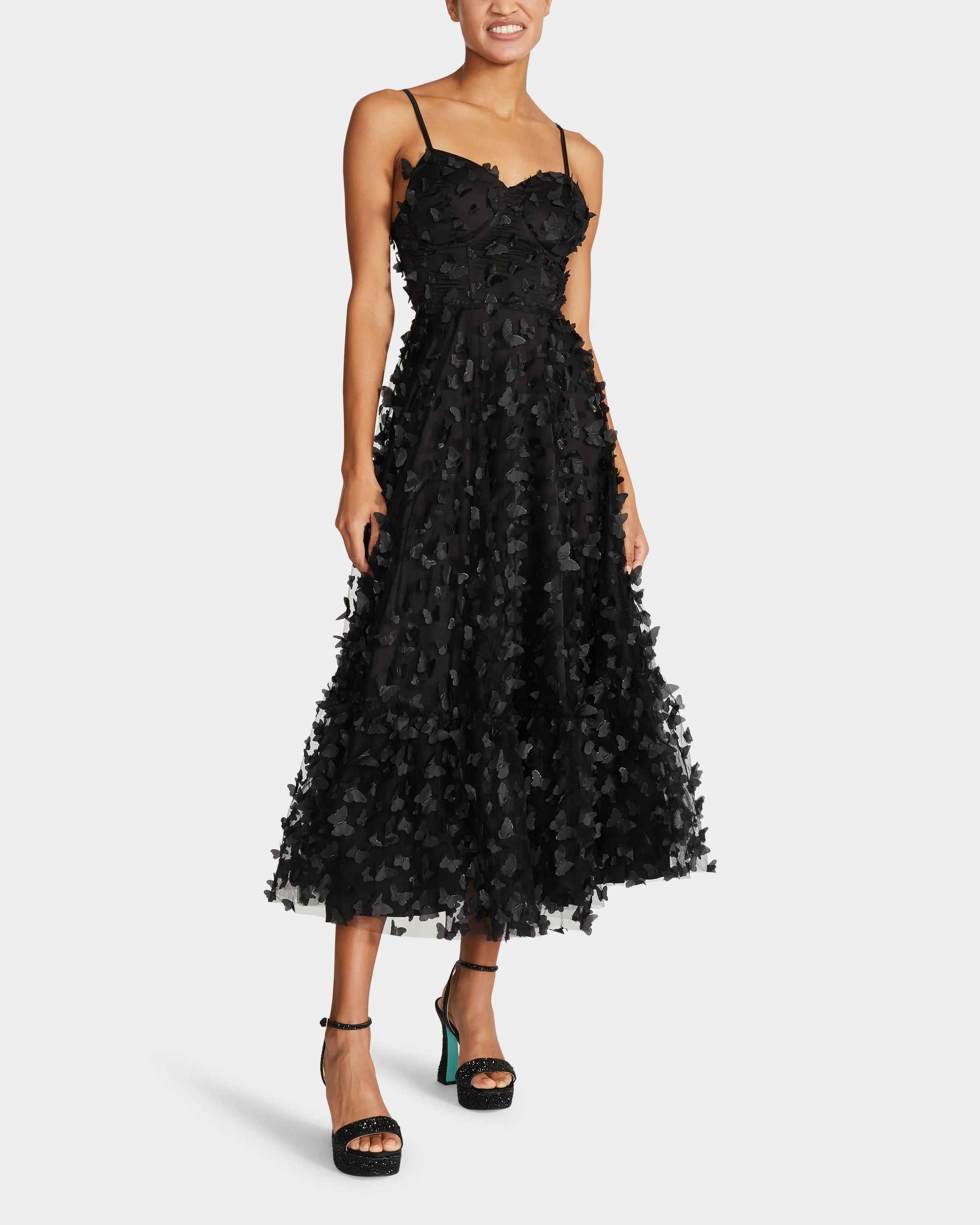 BEAUTIFUL BUTTERFLY MAXI DRESS BLACK sold by Betsey Johnson
