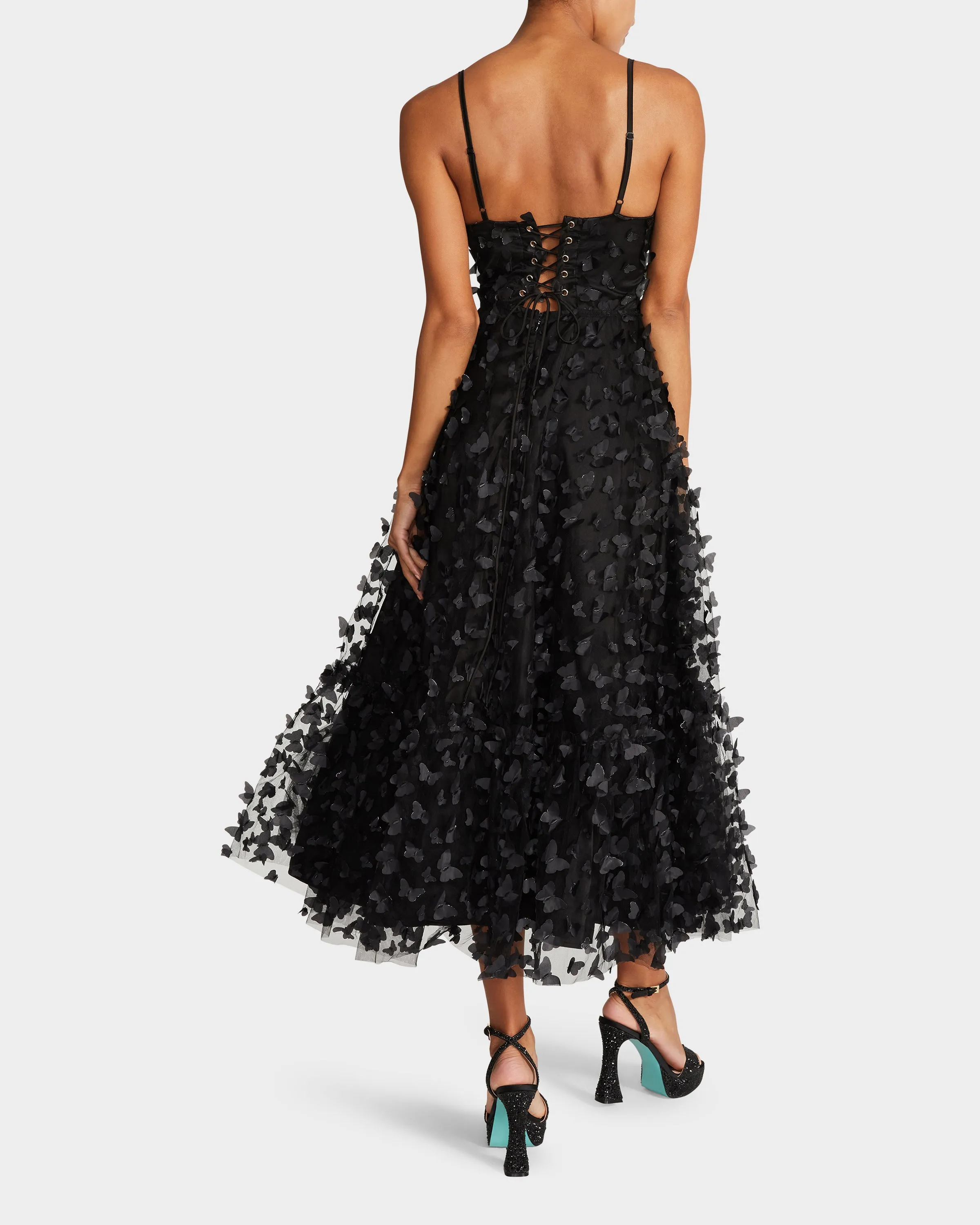 BEAUTIFUL BUTTERFLY MAXI DRESS BLACK sold by Betsey Johnson product image thumbnail 2