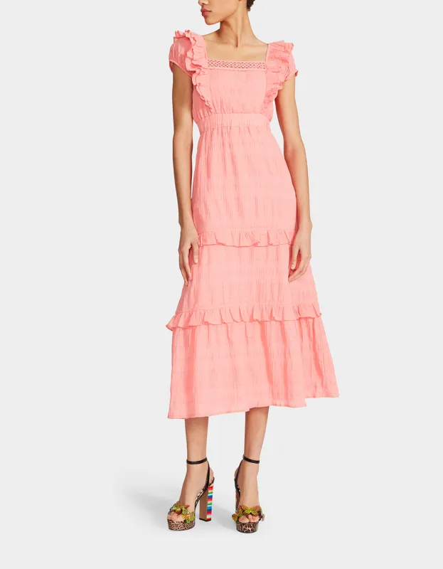 LOVELY LAYERS MAXI DRESS PINK sold by Betsey Johnson