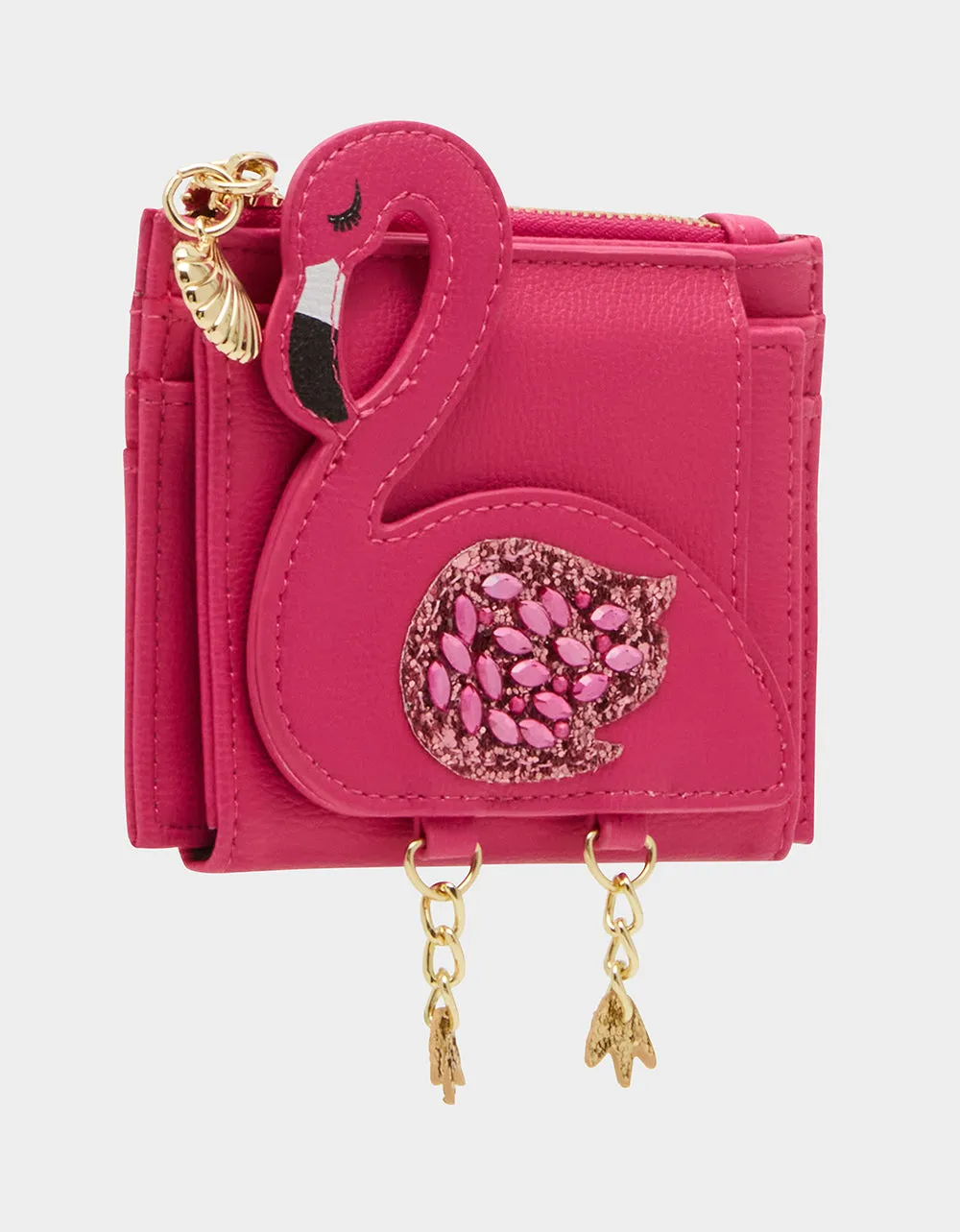 HOT AS FLOCK BIFOLD WALLET PINK sold by Betsey Johnson product image thumbnail 3