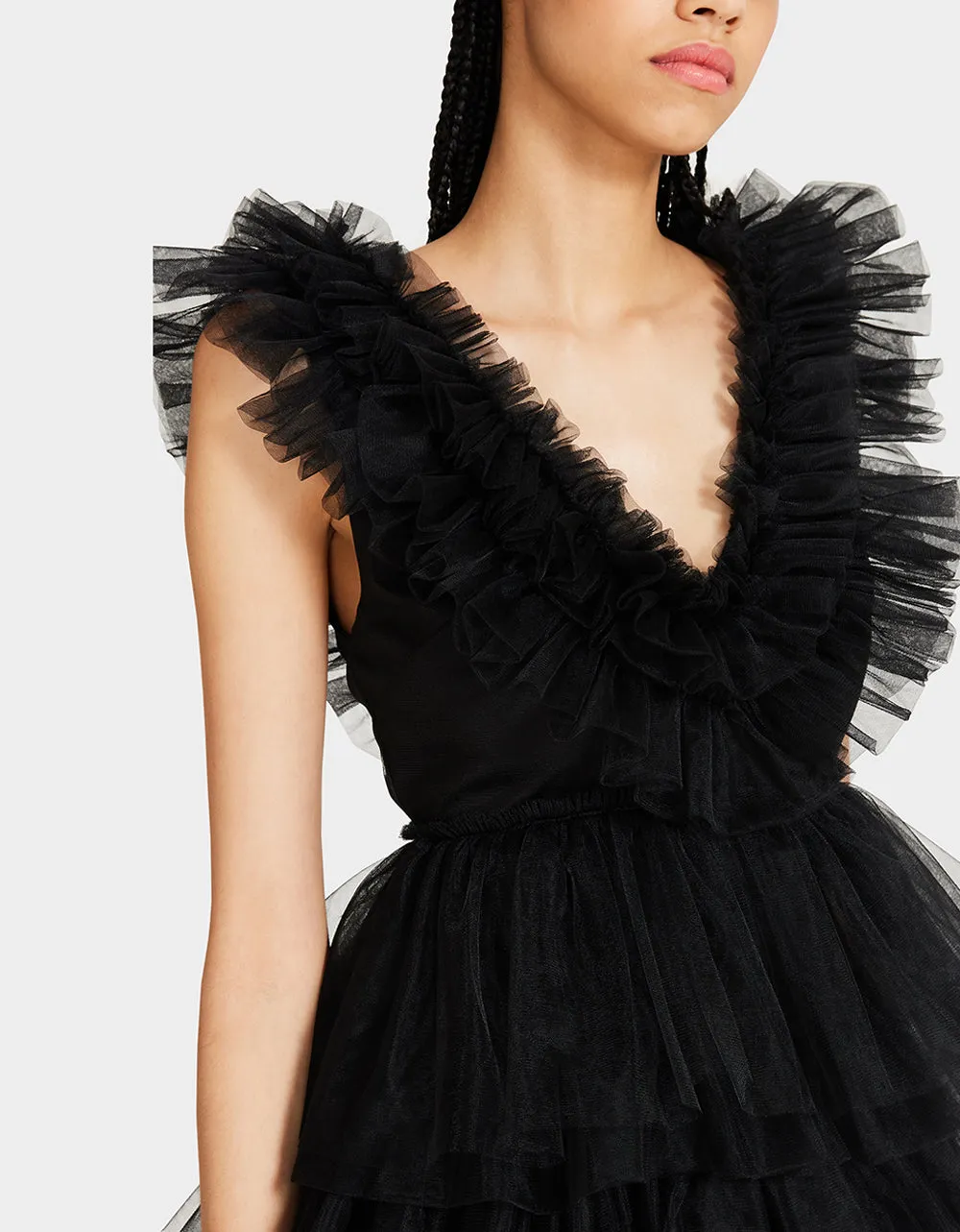 BETSEYS TIERED TULLE DRESS BLACK | RE:LUV sold by Betsey Johnson product image thumbnail 3