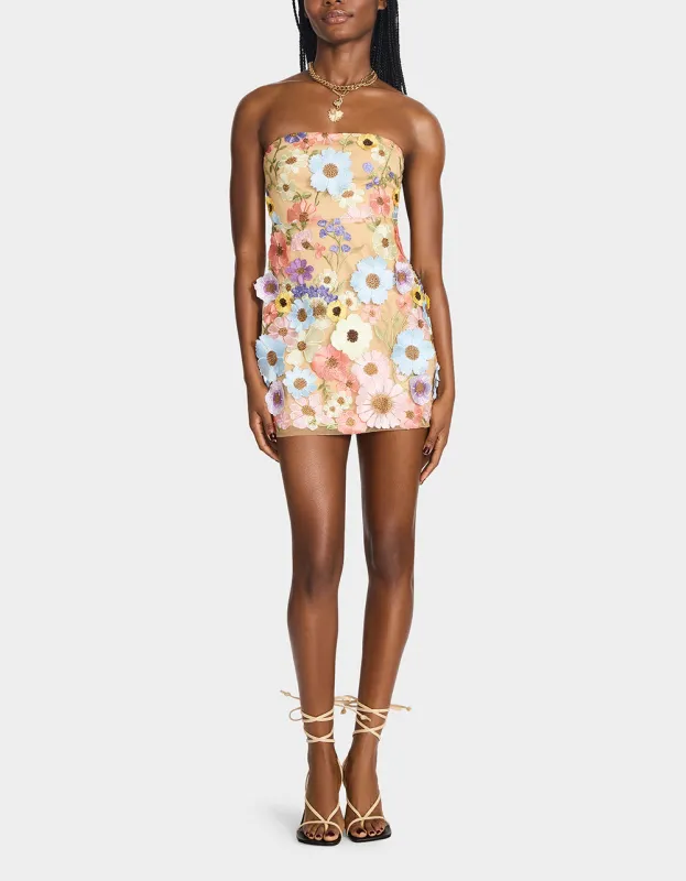 DAISY ME ROLLIN DRESS PASTEL MULTI sold by Betsey Johnson