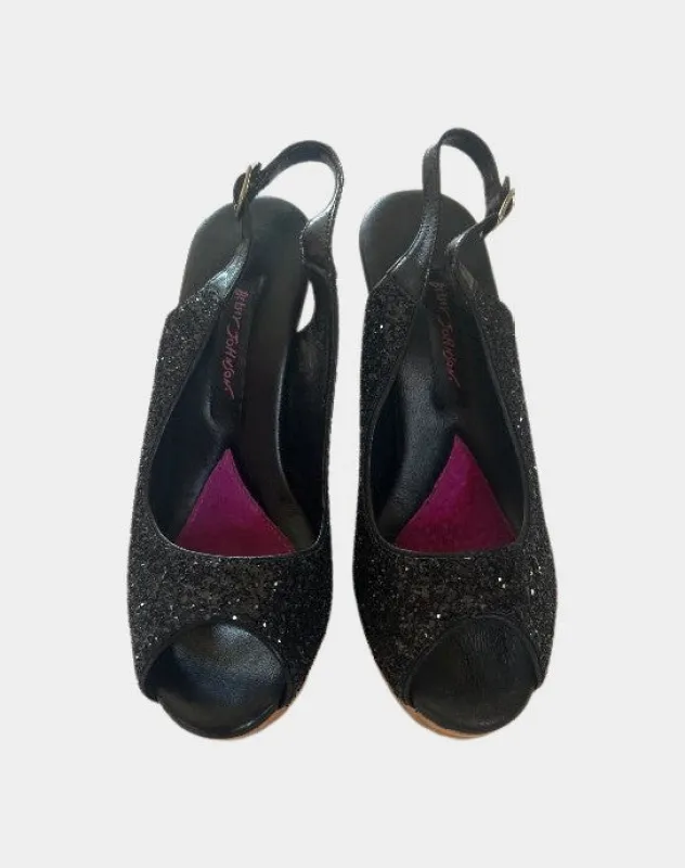 Vintage glitter Polly heels | RE:LUV sold by Betsey Johnson